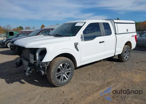 2022 Ford F-150 Xl z USA, uszkodzony, nr VIN 1FTEX1EP0NKD83723